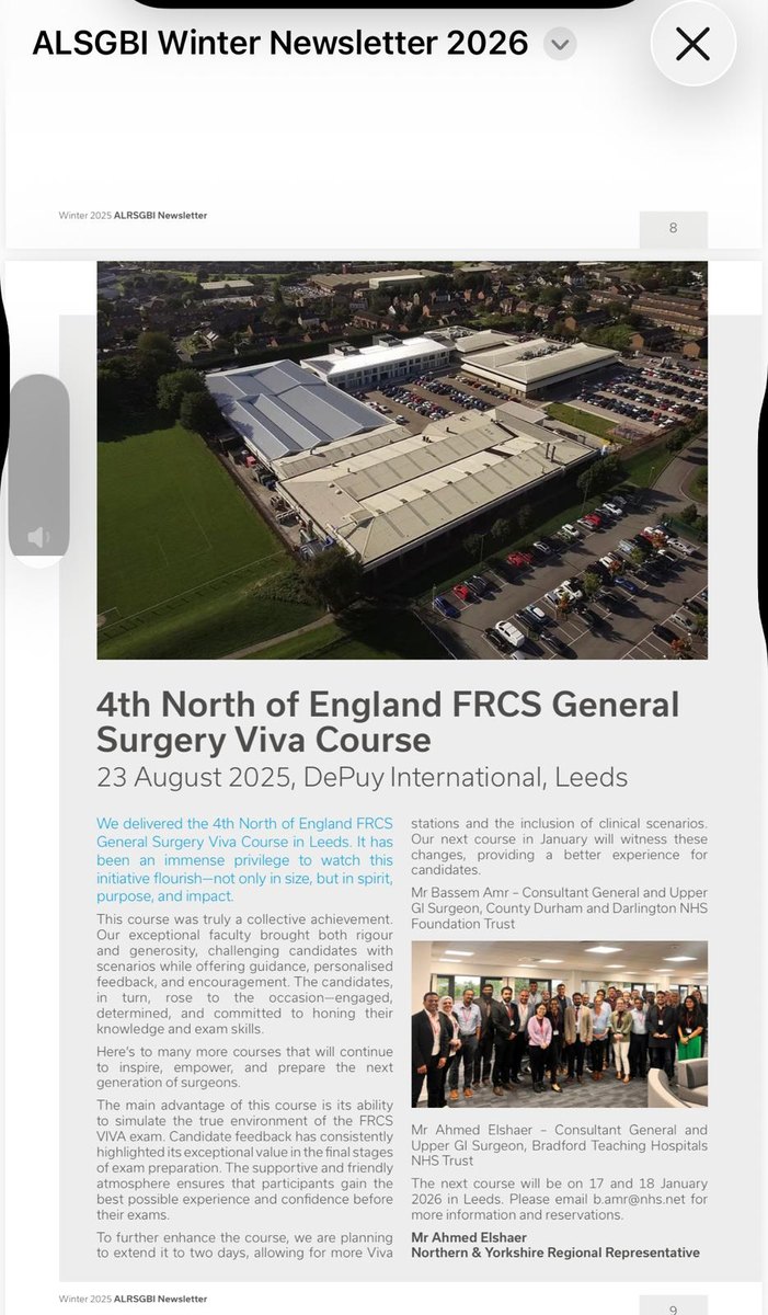 ALRSGBI Winter Newsletter 2026 feature on the course
